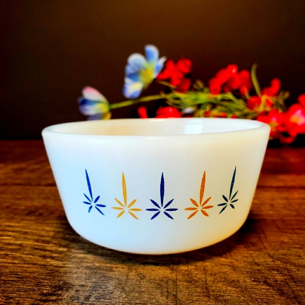 Fire King Vintage Candle Glow Small Dish by Anchor Hocking